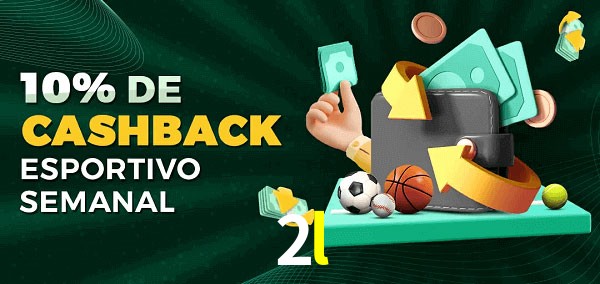10% de bônus de cashback na 2l